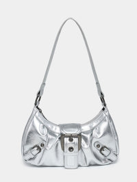 Women's Vintage Vintage Two-tone Leather Shoulder Bag
