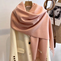 Women's Solid Color Scarf Winter All-matching High-grade Shawl