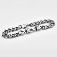 European And American Men's Dumbbell Titanium Steel Bracelet