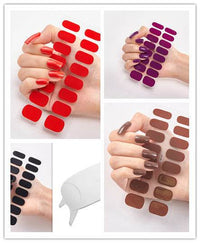 Waterproof and Long Lasting Nail Stickers Letter Color Nail Stickers Full Stickers