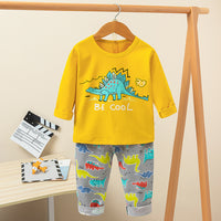 Printed Cute Cartoon Casual Children's Clothing Home Service Suit