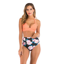 Sexy Printed High-waisted Two-piece Swimsuit