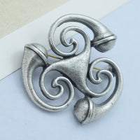 Retro Horseshoe Brooch Fashion Denim Pin