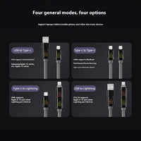 12m Lengthened Super Soft Liquid Four-in-one For Android Fast Charge Data Cable