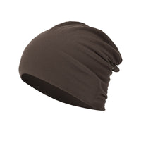 All-season, Versatile Solid-color Slouchy Beanie With A Knitted Wrap-around Design