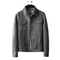 Fashion Leather Jacket Men's Casual Top