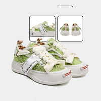 Green Jack Purcell Canvas Platform Beggar Shoes