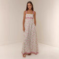 Casual Fashion Linen Printed Slip Dress