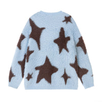 Personality XINGX Full Printed Niche Knitted Lazy Soft Glutinous Sweater