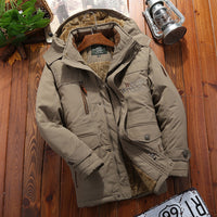 Thickened Outdoor Workwear Cotton-Padded Jacket For Men