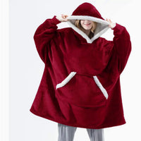 Women's Winter Flannel Loungewear Casual Hoodie