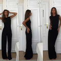 New Design Solid Color Vest Casual Jumpsuit