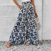 New Waist-tight Summer Long Draping Effect Long Culottes For Women