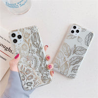 Leaf flower phone case