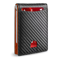 Leather Multifunctional Card Sleeve Microfiber Wear-resistant Rfid Anti-theft Swiping