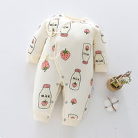 Baby warm one-piece clothes spring, autumn and winter