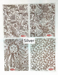 3d metal line hollow golden nail decals adhesive jewelry