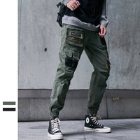 Multi-pocket cropped slacks
