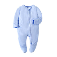 Baby Bodysuit Long Sleeve Zipper Wrapped Hip Hopper Creeper