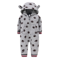 Double layer sweater baby one-piece romper