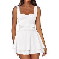 Women's Square-neck Sleeveless Dress