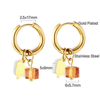 Niche Design Drop Oil Earrings