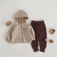 Infants And Children Baby Bunched Feet Style Pants Cotton Knitted