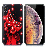 Diamond-studded fantasy butterfly all-inclusive silicone phone case protective case