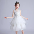 Fluffy dress skirt female flower children's wear