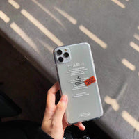 Creative label sticker mobile phone case
