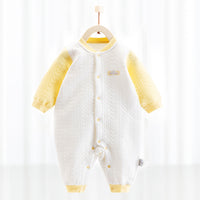 Cotton Thermal Clip Silk Onesie Newborn Climbing Baby Clothes