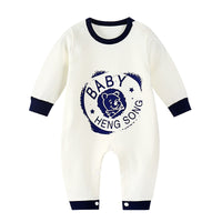 Robe long-sleeved cotton romper