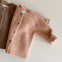 Wool knitted cardigan