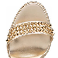 Women's Wedge Heel Rivet Buckle Sandals