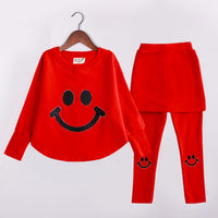 Girls spring and autumn long sleeve suit