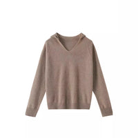 Pure Wool Skin-friendly Front Line Ready-made Garments Hooded Sweater