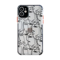 Simple lines abstract painting mobile phone case