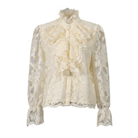 Women's Fashionable Retro Floral Print Top