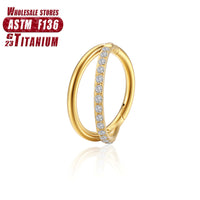 F136 Titanium Alloy Fork Nose Ring Human Body Puncture Ornament