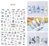 Christmas nail decals ornaments nail stickers