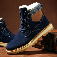 Men's Waterproof Padded High Top Martin Boots