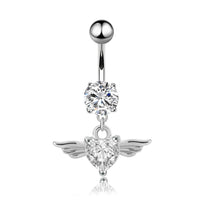 Love Heart-Shaped Belly Button Piercing Jewelry