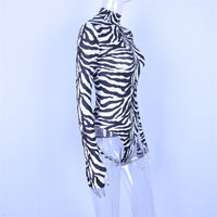 Printed Tight Turtleneck Base Jumpsuit