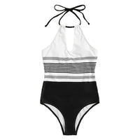 Swimsuit European and American Siamese Striped