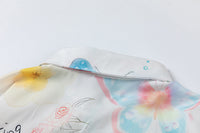 Graffiti Flower Butterfly Printed Shirt Men
