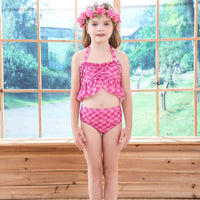 Children's Swimsuit 3-piece Bikini With High Elasticity