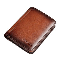 Genuine Leather Anti-theft Swiping Ultra-thin Cheng E Wallet