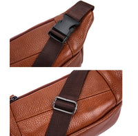 Fashion New Men's Leather Belt Bag Messenger Bag