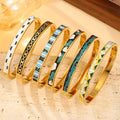 Retro Oil-Drip Titanium Steel Bracelet For Women