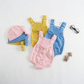 Thick wool handmade bubble overalls